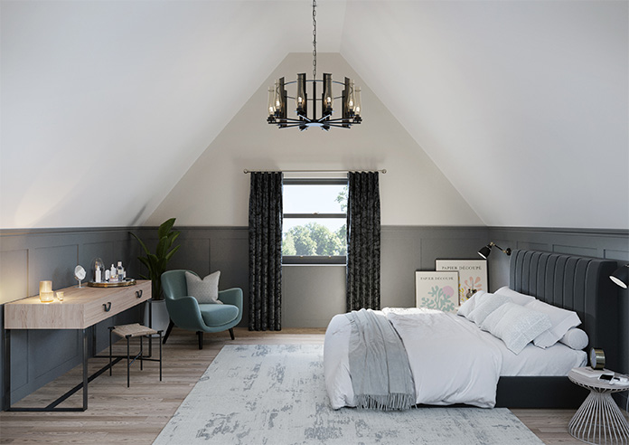 Crushed Velvet, Black Noir - Made to Measure Curtains - Image 13